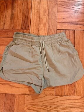 Rhythm Sage Green Athletic Drawstring Shorts